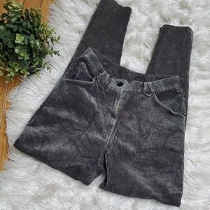 Jenne Maag Gray Corduroy Stretch Fit Pants Size S